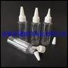 Botella exprimible de 60 ml con tapa de punta, botella transparente para pasta, botella de fragancia, botella de pegamento de 60 ml con tapa de punta, botella para cebo de pesca