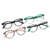 Nuevas Gafas de Lectura de Lente Único Estilo Ojo de Gato Transfronterizas que Cambian de Color con Filtro de Luz Azul para Mujer, Gafas de Lectura de Alta Definición a la Moda para Personas Mayores
