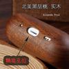 Funda Protectora de Madera Bluetooth para Auriculares Airpodspro 3ª Generación 4ª Generación Funda para Auriculares de Madera Maciza Tallada a Mano