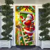 Tela de Fondo Navideña Más Vendida en Amazon Pancarta Navideña Pancarta Decorativa Festiva Cubierta de Puerta Cubierta de Puerta