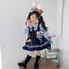 Disfraz de Policía Conejita Judy Vestido de Primavera y Otoño para Niñas Vestido de Cumpleaños para Niña Pequeña Vestido de Princesa Lolita Infantil