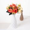 Nuevo ramo de flores artificiales Xiangde, 10 bolsitas de té, decoración de escritorio, ramo de flores falsas para boda, flores de seda hechas a mano al por mayor