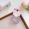 Pacote com 3 Elásticos de Cabelo Coloridos Básicos Versáteis para Mulheres, Elásticos de Cabelo, Cordas de Cabelo de Alta Elasticidade, Acessórios Simples de Cabelo para Meninas