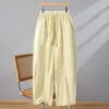 Pantalones Casuales de Mezcla de Algodón de Alta Densidad para Verano Estilo Japonés Pantalones Tipo Globo Pantalones Cortos Texturizados Holgados con Forma de Capullo para Mujer