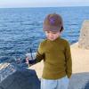 Suéter Masculino Gola Alta Outono e Inverno Novo Tricô Infantil Top Básico Engrossado para Meninos Suéter de Bebê Masculino Lã