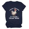 Crío Gallinas Soy Literalmente a la Moda Camiseta de Manga Corta Estación Independiente de Ebay