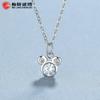 Collar de Mickey de Plata de Ley 925 Diseño de Personalidad para Mujer Cadena para Clavícula de Mickey de Dibujos Animados Estilo Ins de Moda Joyería de Plata Elegante