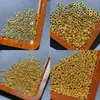 Prata 925 Banhada a Ouro Contas Espaçadoras Acessórios Pulseira Colar Contas DIY Semi-acabado Feito à Mão Acessórios Espaçadores com Contas