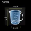 Taza medidora de plástico, grado alimenticio, con marcas, para uso doméstico, repostería y tiendas de té con leche, disponible en tamaños de 2000 ml y 5000 ml, diseño engrosado, gran capacidad