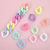 Hebilla de cadena acrílica para macarrón 29*24 mm tendencia diy cadena de mano para bolso agujero de carcasa de teléfono móvil joyas para zapatos