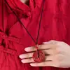Colgante de cinabrio, arena dorada púrpura, amuleto del año del zodiaco dragón, colgante de moneda de dinero Shangui natural auténtico, cinabrio