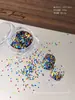 Novos Glitter Coloridos Pentagrama para Nail Art Celebridade da Internet Versátil Mini Redondo Hexagonal Adesivos de Decoração de Unhas Venda por Atacado