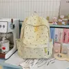 Mochila fresca e simples estilo coreano para alunas do ensino fundamental, mochila leve e de grande capacidade para alunas do ensino médio