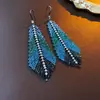 Pendientes de Borla con Flor de Zircón de Aguja de Plata Transfronterizos, Pendientes de Moda y Elegantes, Pendientes de Lujo Ligero y de Gama Alta, Diseño de Nicho