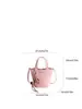 Bolso de mano versátil de nicho transfronterizo tipo cubo para mujer, estilo coreano casual simple de alta calidad, bolso de hombro cruzado de lujo ligero