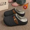 Pantuflas de Algodón Impermeables Birkenstock para Mujer 2026 Nuevo Estilo Otoño/Invierno Interiores para el Hogar Antideslizantes Cálidas de Felpa Se Pueden Usar Afuera