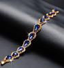 Moda Cruzada Europeia e Americana Pulseiras de Cristal Gota d'Água para Mulheres Ornamentos de Mão Brilhantes Personalizados Fornecimento Atacadista da Fábrica de Yiwu Joias