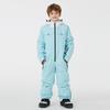 Traje de esquí para niños y niñas, impermeable, cálido y grueso, para exteriores, de invierno, para snowboard, de un solo cuerpo.