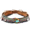 Acessórios de corda artesanais faça você mesmo corda de cânhamo trançada cabeça de vaca decoração chapéu decorativo estilo étnico retrô masculino e feminino acessórios