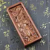 Madeira de Jujuba Natural Atingida por Raio Wang Lingguan Ordem dos Cinco Trovões Token Esculpido à Mão Produto de Madeira Atingida por Raio Token Ornamento