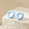 Pendientes de Gota de Aceite Pintados para Mujer Verano Lujo Ligero Diseño de Nicho Pendientes Pieza de Viaje Pendientes de Alto Sentido Verano Mujer