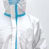 Ropa Protectora Azul de Una Pieza con Capucha No Tejida Ropa de Trabajo Granja Impermeable Película Transpirable Sf Desechable Ropa de Aislamiento