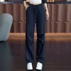 Pantalones Cargo de Pierna Recta con Cordón de Cintura Alta de Moda Personalizados para Mujer Verano Delgados 2026 Nuevos Sueltos Adelgazantes Versátiles Deportivos