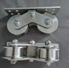 Riel Universal Eléctrico Retráctil para Puerta Corredera de Portón Acero Cuadrado Macizo Acero Inoxidable Polea Riel Guía Accesorios para Riel de Suelo de Portón