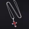 Collar con Colgante de Cruz de Pedrería Super Brillante Estilo Europeo y Americano, Cadena para Clavícula, Collar Minimalista Fresco de Gama Alta, Estilo Dulce Fresco