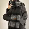 Bufanda para Niñas Invierno Color Puro Mohair Estilo K Versátil Estudiante Alta Gama Engrosada Cálida Bufanda Nuevo Estilo 2025