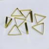 Accesorios de bricolaje pendientes triangulares pendientes latón cobre embrión ropa colgante anillo cerrado tubo cortado
