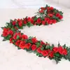 Trepadeira de Rosas Artificiais para Cesta Suspensa de Varanda, Teto Decorativo, Decoração de Tubo de Ar Condicionado, Trepadeira de Flores para Cobrir e Envolver