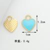 Colgante de aleación con forma de gota de aceite, flor, mariposa, lápiz, pendientes, collar, pulsera, joyería DIY, llavero, colgante, pequeños accesorios.