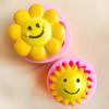 Molde de silicona de girasol con cara sonriente de dibujos animados diy chocolate queso mousse vela perfumada yeso molde para jabón huevo