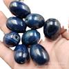 Cuentas de barril de ágata azul, doradas y azules, cuentas sueltas de jade, ágata azul, accesorios de joyería lezi lutong, cuentas hechas a mano