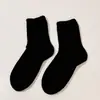 Meias de Terry 100% Algodão, Meias Grossas de Lã para Homens, Meias Grossas Aconchegantes Forradas com Fleece para Outono e Inverno, Meias de Terry, Meias Quentes para Casa