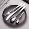 Vajilla de acero inoxidable 304 de la serie Crescent, cuchillo, tenedor y cuchara brillantes de alta gama, vajilla occidental para hotel, cuchillo para carne, cuchara de postre