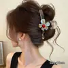 Pinza para el pelo coreana para mujer, pinza de tiburón de estilo simple, pasador de alta gama, pinza para la parte trasera de la cabeza, pinza de hueso de dragón con lunares