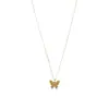 Nuevo Collar Mariposa de Hielo Triturado para Mujer, Elegante, Lujo Ligero, Nicho, Sensación de Alta Gama, Cadena Dulce para Clavícula, Regalo de San Valentín para Novia