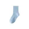 Calcetines para Niños, Verano Ligeros Sin Costuras Color Sólido Malla Algodón Puro Anti-Pilling Calcetines de Caña Media para Niños y Niñas, Calcetines Deportivos para Bebés