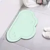 Tapete de chão fofo de nuvem para banheiro, antiderrapante, secagem rápida, tapete de chão para porta de banheiro, absorvente, tapete de chão para lavatório, secagem fácil, resistente ao desgaste