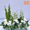 Accesorios de boda arreglo floral de suelo flor phalaenopsis decoración de salón de bodas arreglo floral arte floral decorativo arreglo floral de pasillo