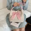 Bolso de Paja con Lazo Estilo Coreano 2026 Modelo Nuevo para Mujer de Gran Capacidad Bolso de Playa Bolso de Hombro de Moda