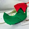 1 par Zapatos de Payaso con Cascabeles de Navidad Tela No Tejida PU Cubrezapatos de Elfo Bajo para Fiesta de Festival de Bola Atrezo de Juego de Rol