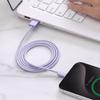 Cable de datos de carga rápida para teléfono móvil de aluminio metálico Tipo C, cable de carga USB para iPhone Apple Huawei Xiaomi