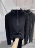 Suéter de Lã Estilo Coreano Nicho Chique com Capuz Base de Lã Camisa Feminina Outono Inverno Elegante Versátil Meio Zíper Top Tendência