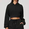 Sudadera con capucha transfronteriza para mujer, corte ajustado, que revela la cintura, cárdigan corto, chaqueta deportiva con cremallera para fitness otoño/invierno 5555
