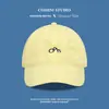 [Mismo Estilo que Xu Yiyang] Gorra de Béisbol Suave Bordada Estilo Coreano Simple para Mujer, Ala Ancha, Adelgazante del Rostro, Gorra tipo Pico para Sombrilla