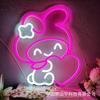 Amazon Temu comercio exterior transfronterizo fábrica directa cabello caricatura neón decorativo luz placa de luz publicitaria