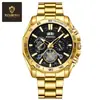 Reloj Binbond Luminoso de Moda para Estudiante Hombres Tourbillon Regalo Correa de Acero Tres Ojos Seis Manecillas Reloj Decorativo